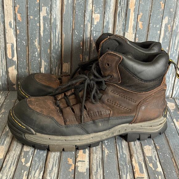 Dr Martens Industrial Steel Toe Boots Mens 12 Brown Slip Resistant Comfort main image 13